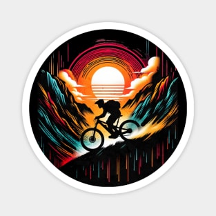 Outdoor Downhill Mountain Bike Design Magnet